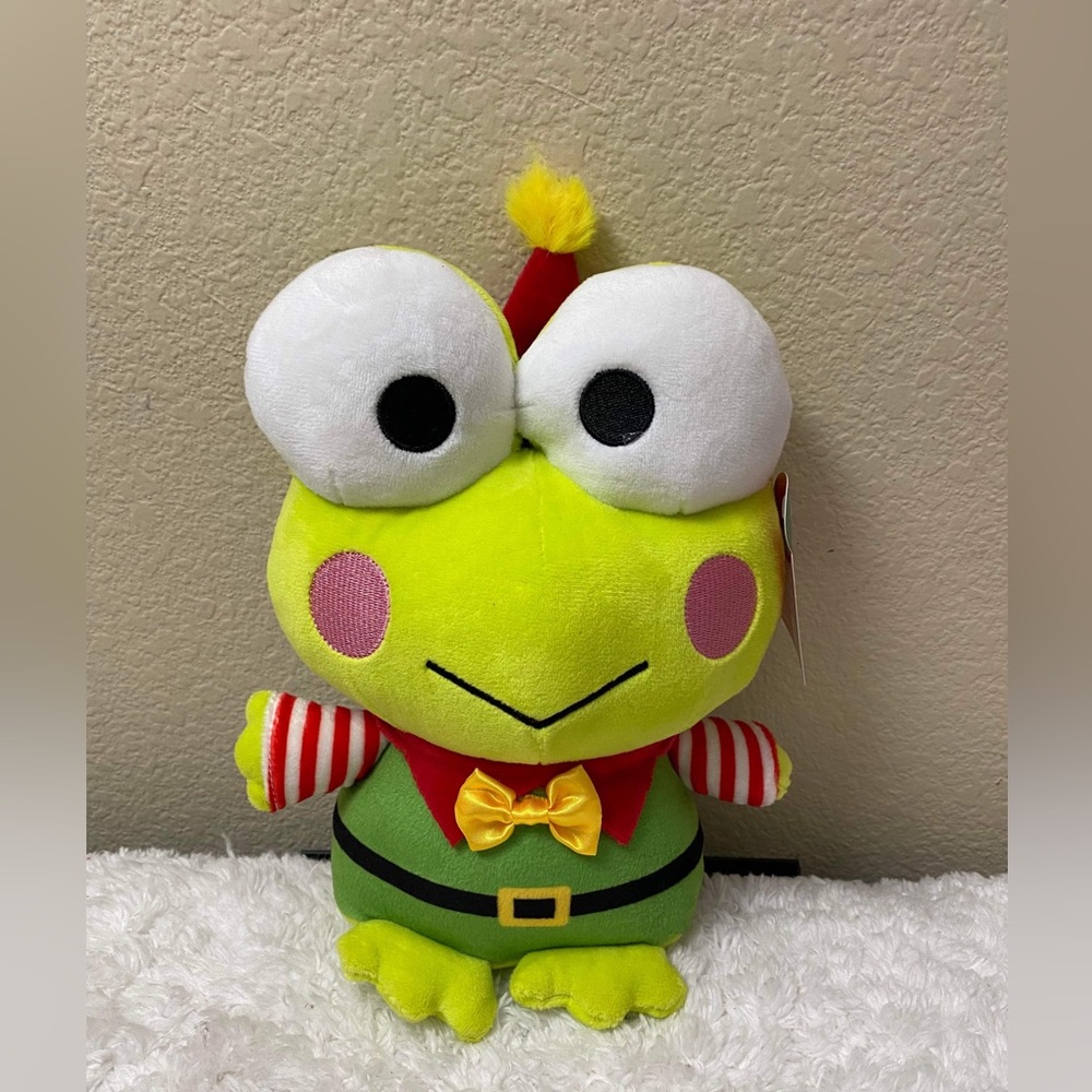 Keroppi Christmas Plush 9” tall
